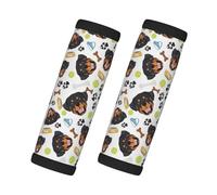 Cool Rottweiler Luggage Handle Wraps for Suitcase, Soft Luggage Handle Covers, Luggage Tags Identifiers for Suitcases, Travel Luggage Accessories Essentials for Flying