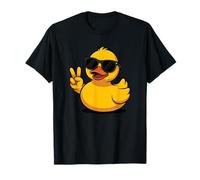 Cool Rubber Duck Sunglasses Peace Sign T-Shirt