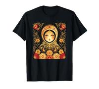 Cool Russian Matryoshka doll face T-Shirt