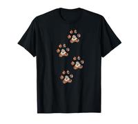 Cool rustic wild animal paw tracks bear mountain lion wolf T-Shirt