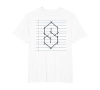 Cool S, Pointy S or Super S 90s Kids School Nostalgia Meme T-Shirt, Men's Big and Tall, White, 6X Tall