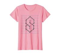 Cool S, Pointy S or Super S 90s Kids School Nostalgia Meme T-Shirt, Women, Pink, Large