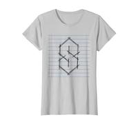 Cool S, Pointy S or Super S 90s Kids School Nostalgia Meme T-Shirt, Women, Silver Grey, XX-Large