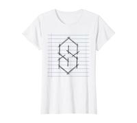 Cool S, Pointy S or Super S 90s Kids School Nostalgia Meme T-Shirt, Women, White, Small