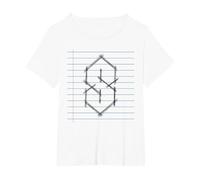 Cool S, Pointy S or Super S 90s Kids School Nostalgia Meme T-Shirt, Women's Plus, White, 6X