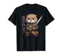 Cool Samurai Otter For Boys Girls Ninja Sea Otter Lover T-Shirt
