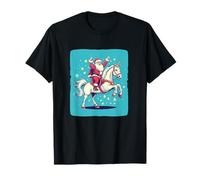 Cool Santa Travels with a Unicorn for The Holidays Costume T-Shirt