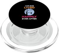 Cool Saying And She Lived Happily Ever After PopSockets PopGrip for MagSafe