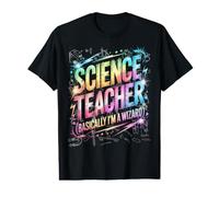 Cool Science Teacher Basically Wizard Chemistry Dad Teacher Value Graphic T-Shirt