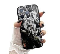 Cool Scream Horror Movie Anime Printed Case for iPhone 7/8, Fashion Funny Halloween Skull Skeleton Scary Face Pattern Design, Soft TPU Silicone Shockproof Phone Case for Women Men Boys Girls