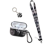 Cool Scream Pattern Pro 3rd Generation Case 2025 with Durable IMD Printing Technology and PET Layer，with Horror Keychain Clip Carabiner and Lanyard，Designed for Those who Like Thrilling Horror Themes