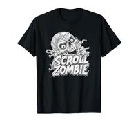 Cool Scroll Generation with Zombie Head Costume T-Shirt