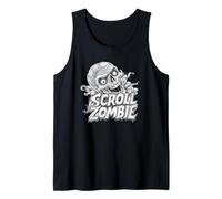 Cool Scroll Generation with Zombie Head Costume Tank Top