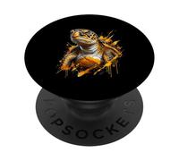 Cool Sea Turtle Beach Life Conservation Design PopSockets Adhesive PopGrip