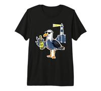 Cool Seagull Lighthouse Beer Premium T-Shirt