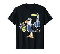 Cool Seagull Lighthouse Beer T-Shirt
