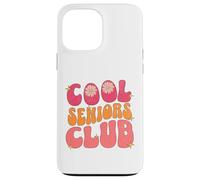 Cool Seniors Club Pastel Retro Typography Senior Year Groovy Case for iPhone 13 Pro Max
