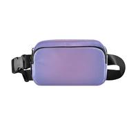 Cool Serenity Fashion Fanny Pack Waist Bag for Women Men Large Capacity Belt Bag Travel Wallet for Shopping Running, Mauve Periwinkle, One Size