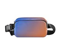 Cool Serenity Fashion Fanny Pack Waist Bag for Women Men Large Capacity Belt Bag Travel Wallet for Shopping Running, Cobalt Tangerine, One Size