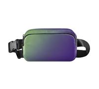 Cool Serenity Fashion Fanny Pack Waist Bag for Women Men Large Capacity Belt Bag Travel Wallet for Shopping Running, Lime Violet, One Size