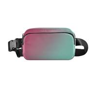 Cool Serenity Fashion Fanny Pack Waist Bag for Women Men Large Capacity Belt Bag Travel Wallet for Shopping Running, Crimson Mint, One Size