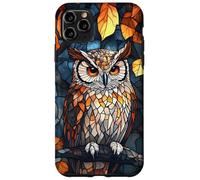 Cool Shadow Owl with Golden Leaves Design Case for iPhone 11 Pro Max