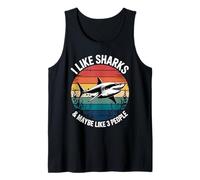 Cool Shark Art For Men Women Great White Hammerhead Shark Tank Top
