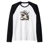 Cool Shark Crown Costume for King and Kingdom Lovers Raglan Baseball Tee