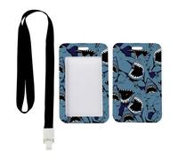 Cool Shark ID Badge Holder with Black Lanyard, Card Holder Lanyard, Vertical Name Badges Protector for Women, Vertical ID Cards Protector for Paramedic, Nurse Accessories Nurse Accessories Work
