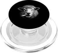Cool Sheep Smoking a Cigarette PopSockets PopGrip for MagSafe