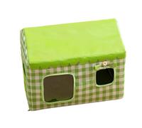 Cool Shelter for - Insulated Cave for Outdoor and Indoor Use All Year Round. Made with durable and easy to clean materials, this pet house maintains a pleasant temperature