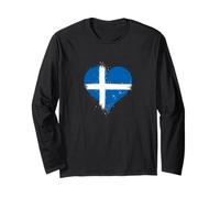 Cool Shetland Islands Flag for Shetland Day A Shetland Expat Long Sleeve T-Shirt