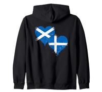 Cool Shetland Islands Scotland Flag for Proud Shetlanders Zip Hoodie