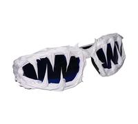 Cool Shield Shades Eye Wear - Uv400 Wrap Around Sun Glasses | Distinctive Handmade Drip Glue Sunglases Wrrap Arund | Gothic Sunglasses for Men Women