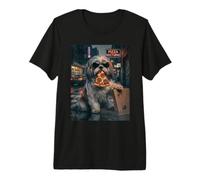 Cool Shih Tzu Pizza Nocturne Night Dog Premium T-Shirt