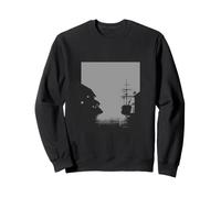 Cool Ship Late Edo Period Japan Bakumatsu Japanese Port Sweatshirt