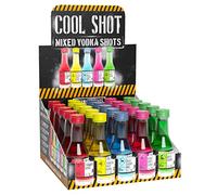 Cool Shot Mixed Vodka Shots 25 x 20ml | Mixed Vodka Shots | Strawberry, Tropical, Blue Lemon, Berry Burst, Apple | Perfect for Gifts, Parties and Celebrations