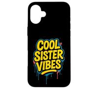 Cool Sisters Vibes Trendy Urban Graffiti Style Case for iPhone 16 Plus