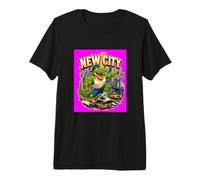 Cool Skateboarding Alligator New City Streetwear Graphic Premium T-Shirt
