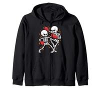 Cool Skeleton Kickboxing Kickboxer Boxing Gifts Men Women Zip Hoodie