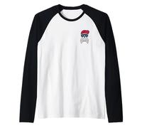 Cool Skull Crossbones Streetwear Design Raglan Baseball Tee