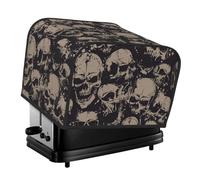Cool Skull Graphics Pattern 4 Slice Toaster Dust Cover, Waterproof Toaster Oven Dust Cover