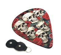 Cool Skull Head And Roses Guitar Pickfor Pickups For Acoustic Electric Guitar Bass Ukulele