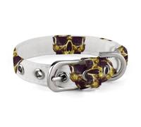 Cool Skull Pineapple Dog Collar, Soft Comfortable Pet Collar for Small & Medium Dogs, Adjustable Durable Cat Collars for Puppies