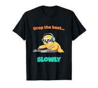 Cool Sloth DJ: Relaxed Music Lover's Style Beat & Good Vibes T-Shirt