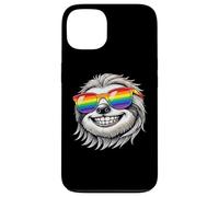 Cool Sloth Portrait with Rainbow Sunglasses Happy Fun Case for iPhone 13