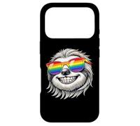 Cool Sloth Portrait with Rainbow Sunglasses Happy Fun Case for iPhone 17 Pro