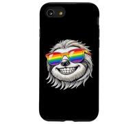 Cool Sloth Portrait with Rainbow Sunglasses Happy Fun Case for iPhone SE (2020) / 7/8