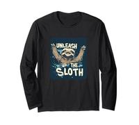 Cool Sloth Speech for Unleash the Sloth Lovers Long Sleeve T-Shirt