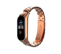 COOL SMARTPHONES & TABLETS ACCESSORIES Strap for Xiaomi Mi Band 5 / Mi Band 6 / Amazfit Band 5 Steel Rose Gold, Standard (8434847045184)
